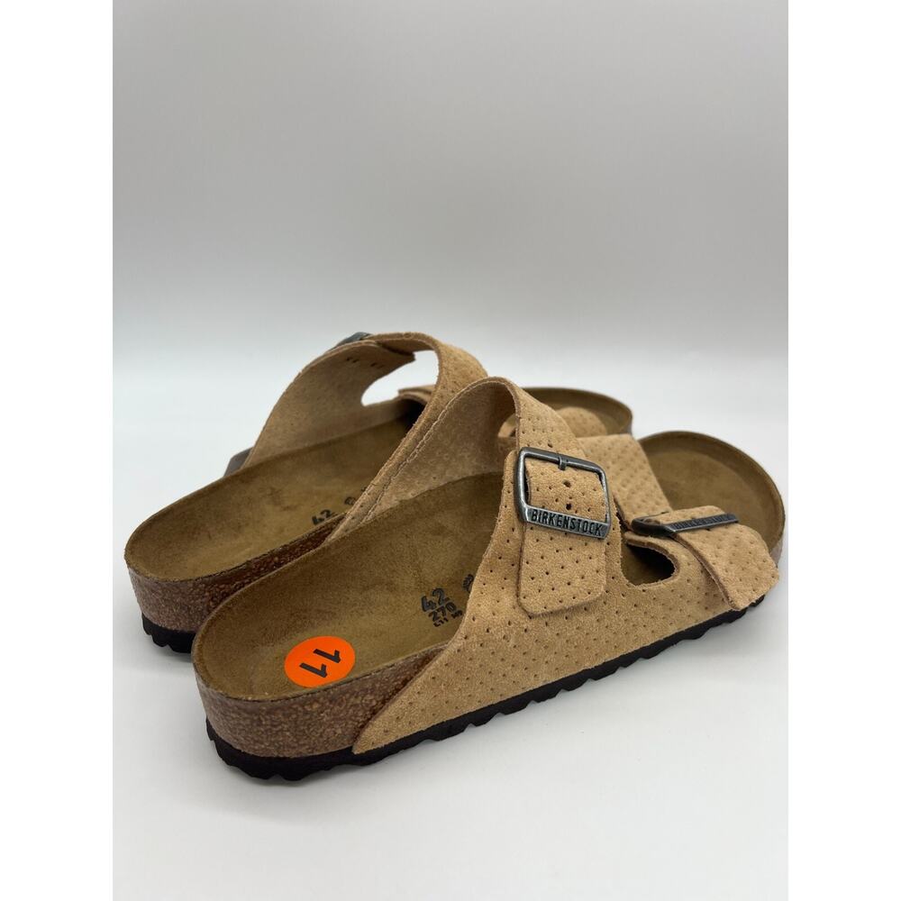 Birkenstock Arizona Suede Embossed New Beige Size W11/M9 - Picture 7 of 12